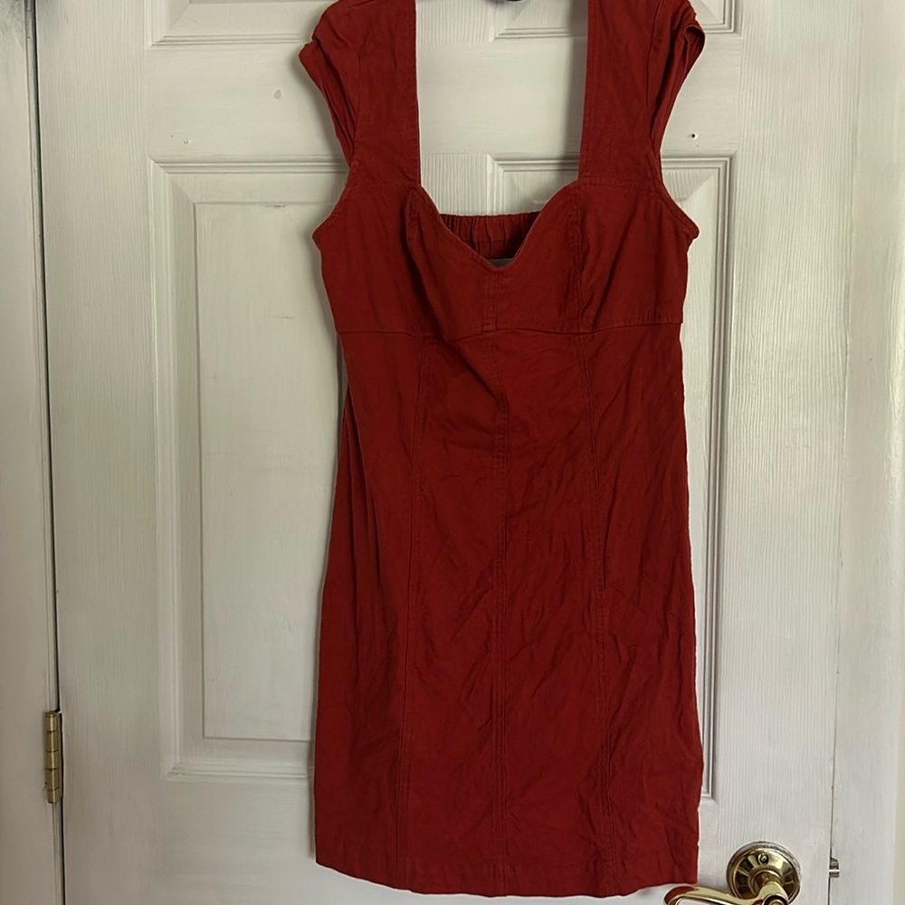 Urban outfitters cutout red dress